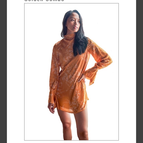 Free People Aries dress small NWT golden combo - Picture 2 of 6